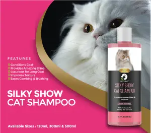 Silky Show Cat Shampoo Fluff n Bluff -120ML