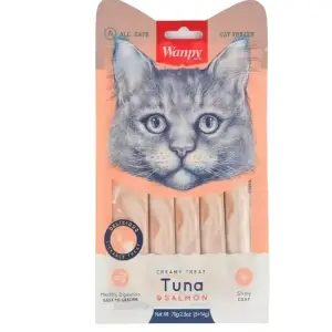 Wanpy Creamy Lickable Treats Tuna and Salmon For Cat